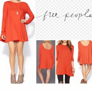 🆕 NWT Free People Beach Beatnik Long Sleeve Tunic Dress Size  XS/S